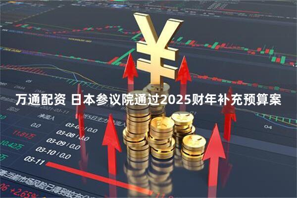 万通配资 日本参议院通过2025财年补充预算案